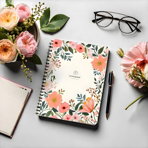 Photo notebook mockup