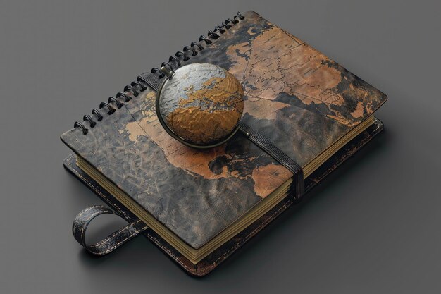 Notebook with Globe