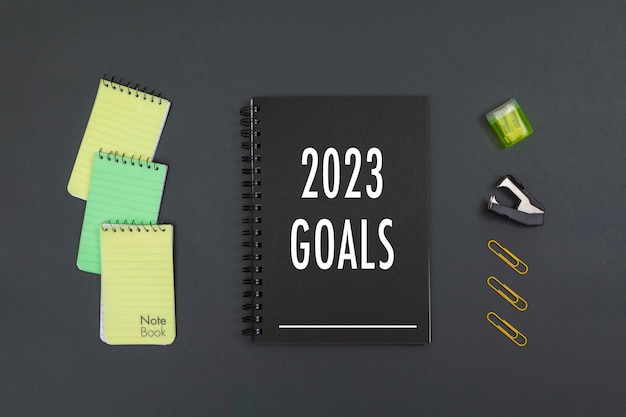 Notebook with goals 2023