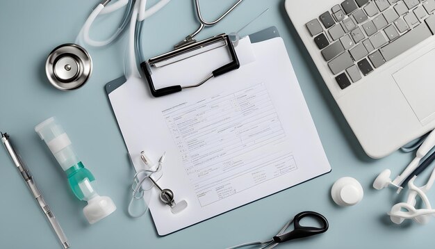 a notebook with a notepad and a pair of scissors on it