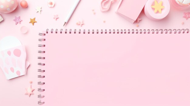 a notebook with a notepad that says  the date  on the bottom