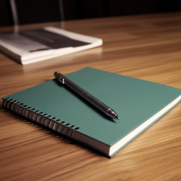 Записка и ручка на столе Планирование и организатор ИИ генеративный