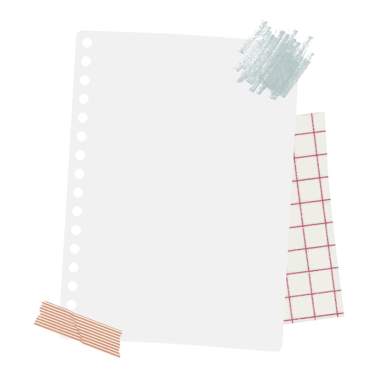 Photo notepaper png sticker transparent background