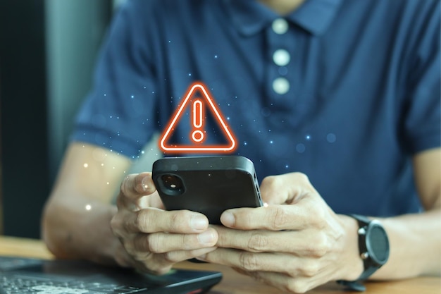 Foto concetto di smartphone di notifica