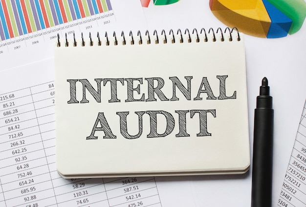 Notitieboekje met tools en notities over interne audit