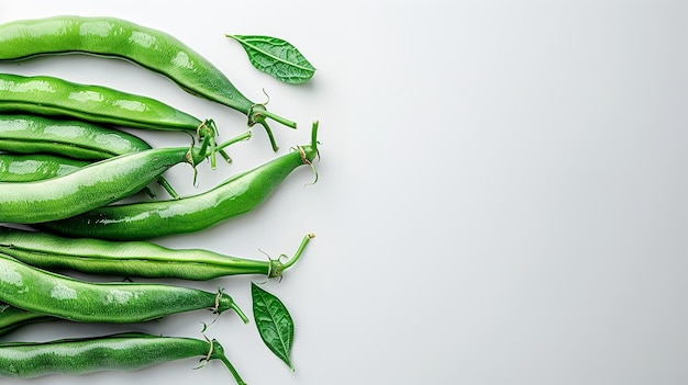 栄養価が高い緑豆は白い環境とスペースの上に並べて構造化されています ゲネレーティブAI