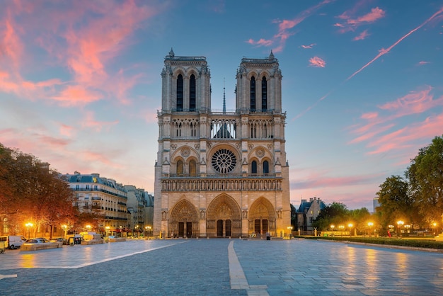 Notre dame de parijs kathedraal in parijs frankrijk