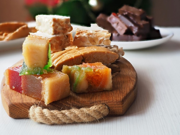 Nougat with candied fruit