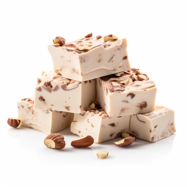 Nougat with white background high quality ultra hd