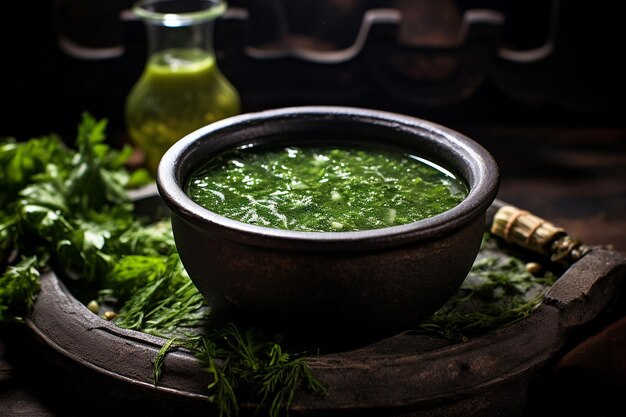 Photo nourishing nettle soup