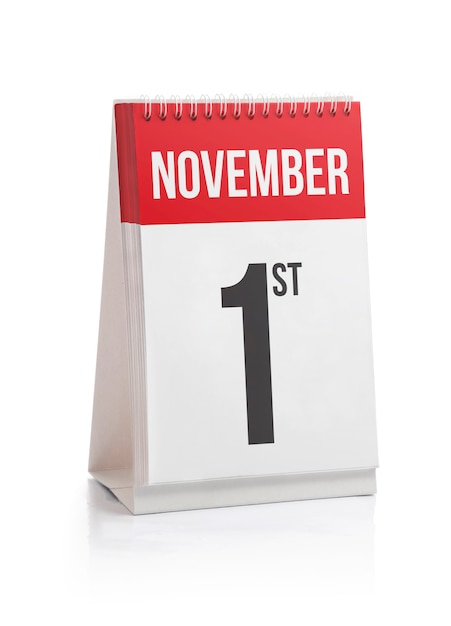 November Month Days Calendar First Day