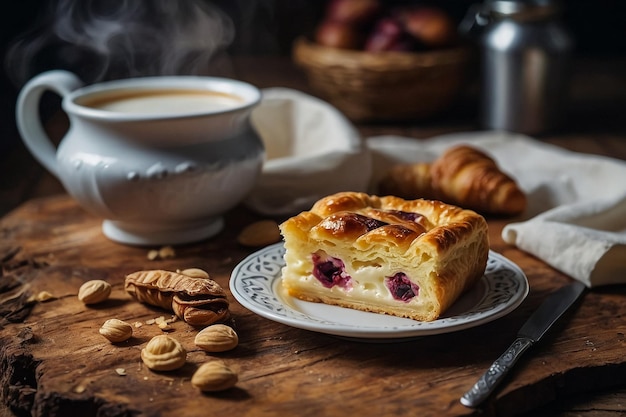 Photo novruz celebration azerbaijan national pastry and fresh milk