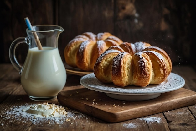 Photo novruz celebration azerbaijan national pastry and fresh milk