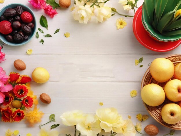 Nowruz festival colorful background design best quality hyper realistic wallpaper image banner template