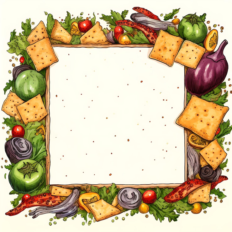 Photo nowruz iran scribbles frame festive designs for iran culture and cuisine seasons food and drink