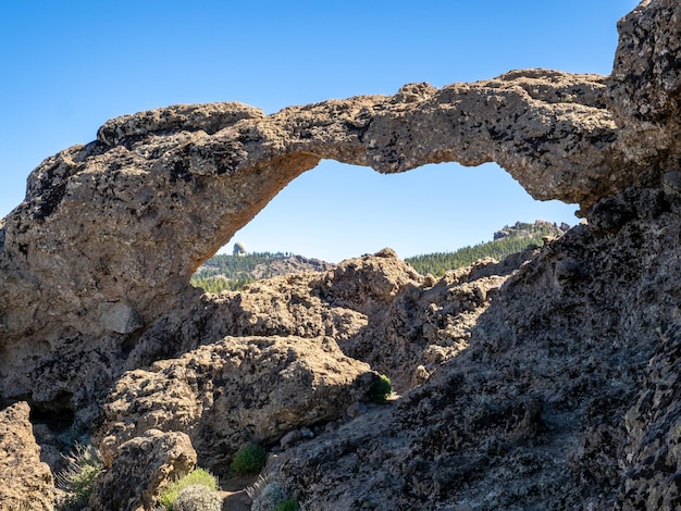 Nublo window arch ventana de nublo a grand canary island\
spain