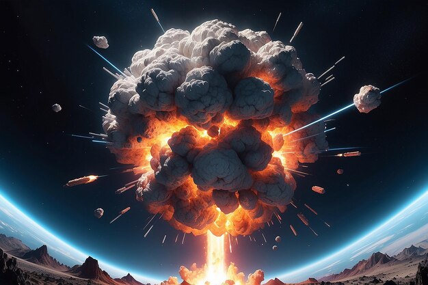 우주 생성기의 핵폭탄 폭발