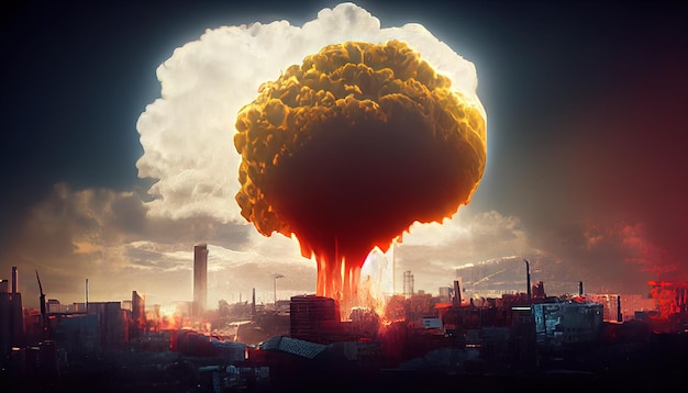 Photo nuclear bomb explosion