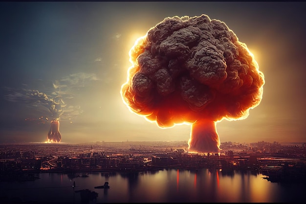 Nuclear bomb explosion