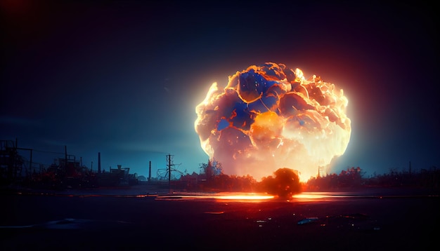 Nuclear bomb explosion