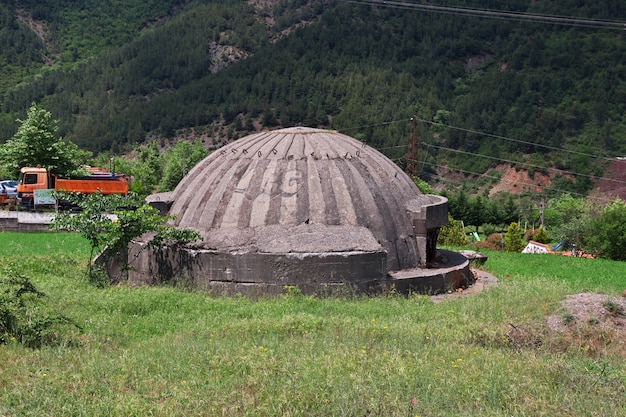 The nuclear bunker in Albania Mountains