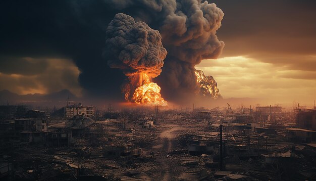 Nuclear disaster in the future scene