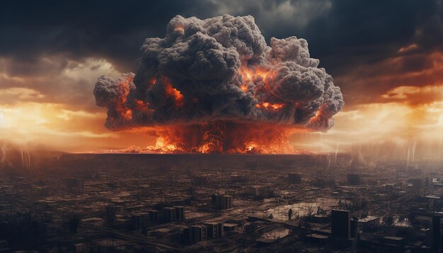 Nuclear disaster in the future scene