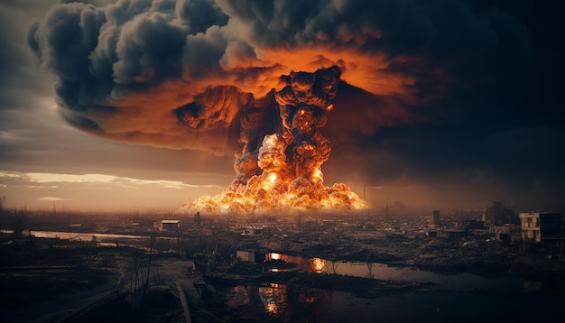 Nuclear disaster in the future scene