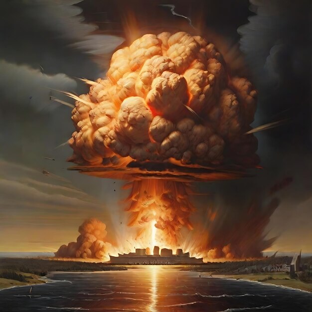 Photo nuclear explosion ai