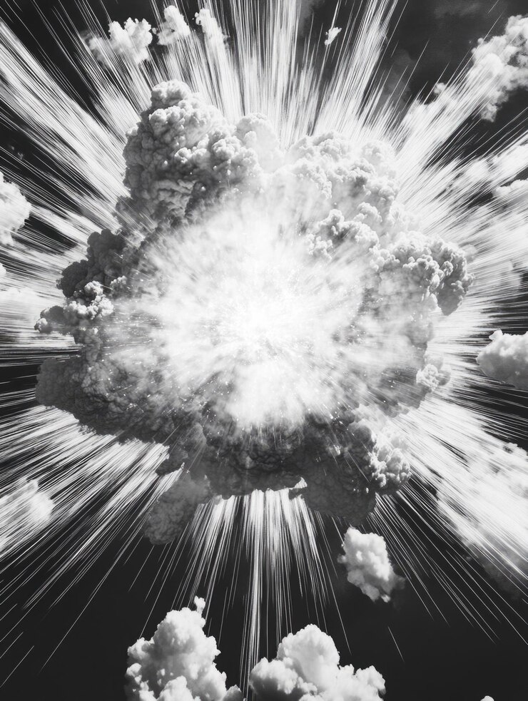 Photo 核爆発 黒と白