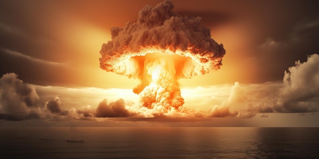 A nuclear explosion Mushroom