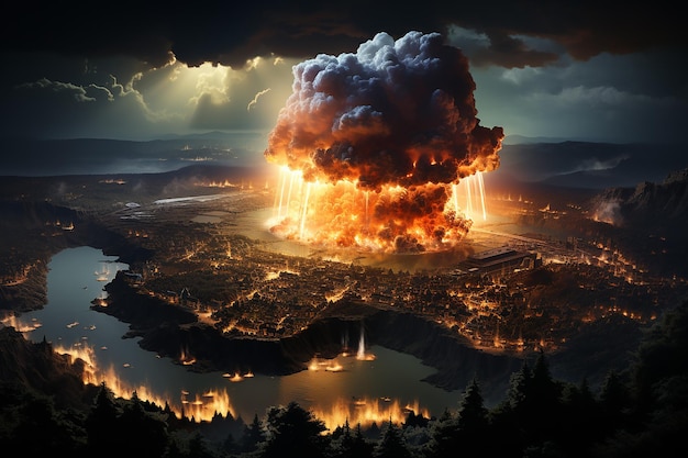 Nuclear Explosion War The destruction of a nation