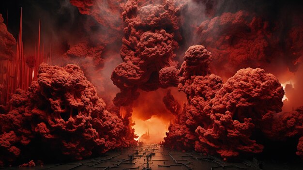 Photo nuclear fallout effects armageddon bomb blast