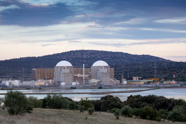 Nuclear power plant in the center of Spain