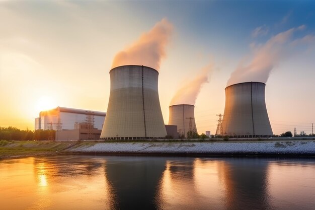 Nuclear power plant complex Generate Ai