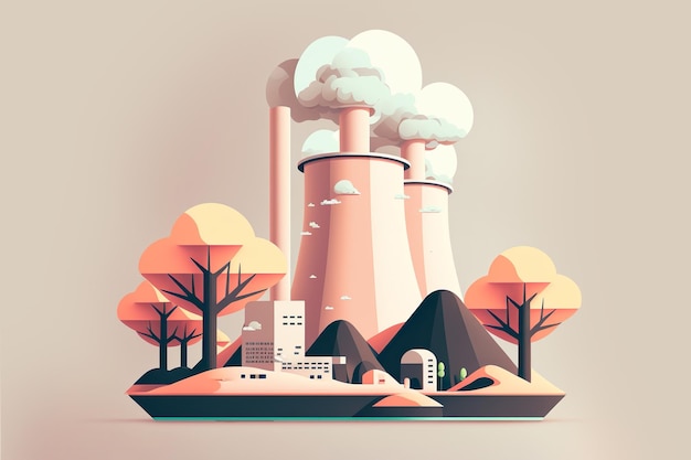 Nuclear Power Plant NPP Nuclear power station generative ai