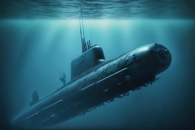 Premium Photo | Nuclear submarine