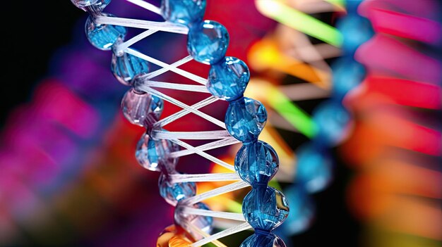 Foto nucleotide dubbele spiraal dna