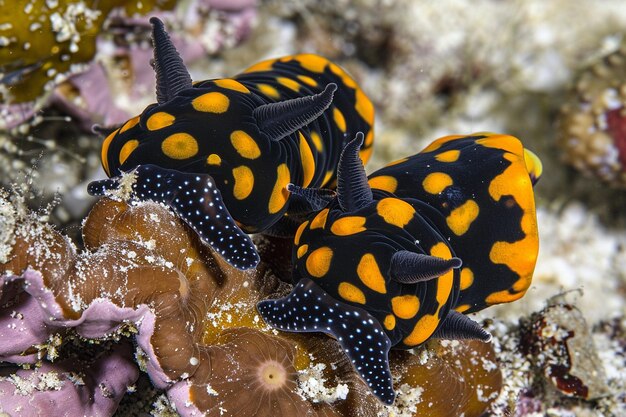 Foto nudibranchs mating displays