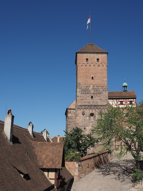 Il castello di nuernberger burg a norimberga