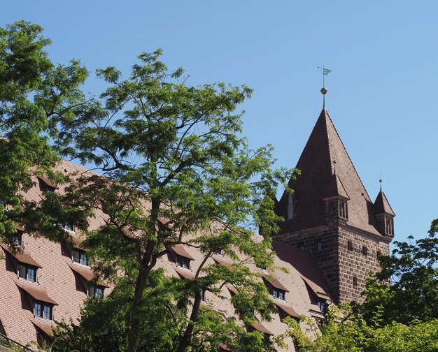 Il castello di nuernberger burg a norimberga