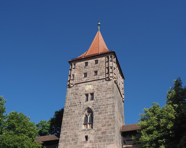 Nuernberger Burg castle in Nuernberg