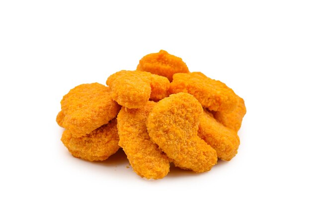 Nuggets geïsoleerd op een witte achtergrond