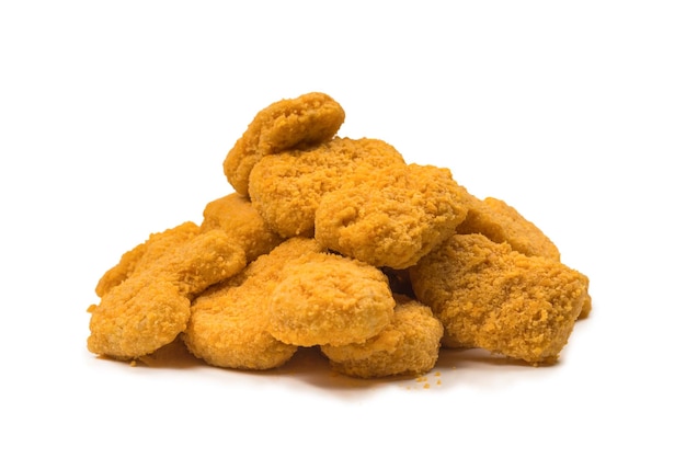 Nuggets geïsoleerd op een witte achtergrond.