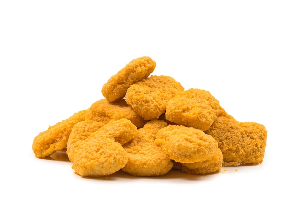 Nuggets geïsoleerd op een witte achtergrond