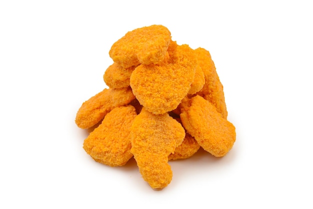 Nuggets geïsoleerd op een witte achtergrond