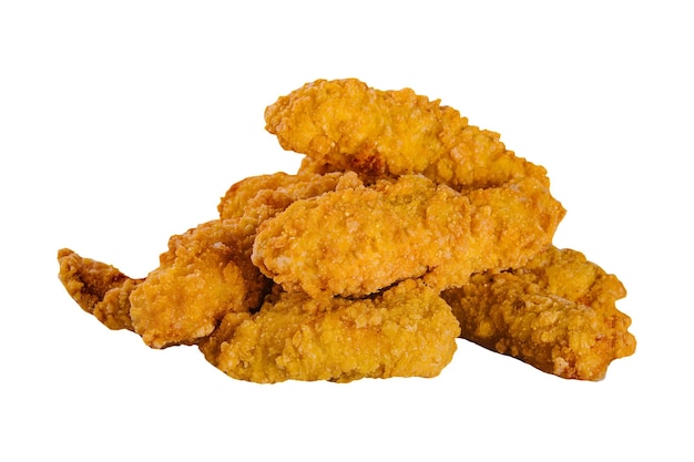 Nuggets geïsoleerd op een witte achtergrond