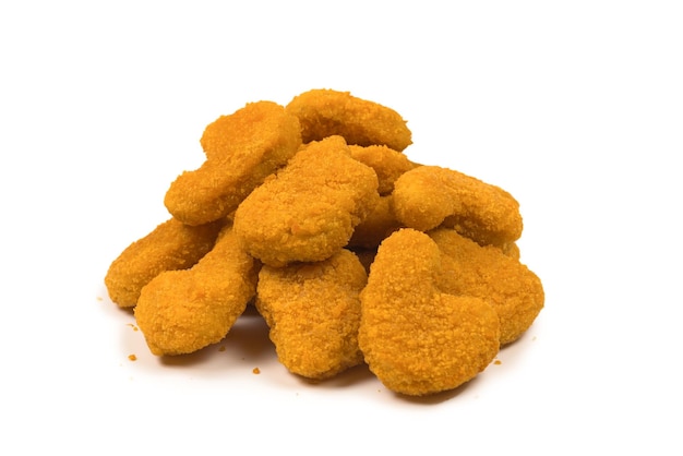 Nuggets isolated on a white background.