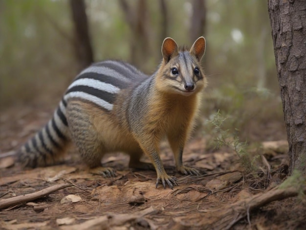 Photo a numbat in the nature