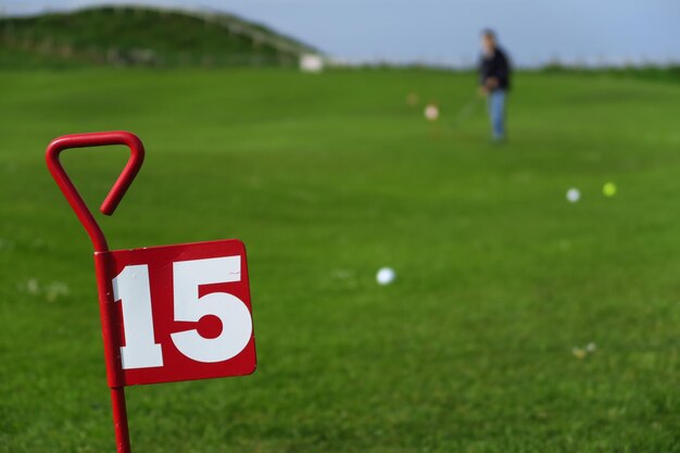 Photo number 15 on golf course with person in background